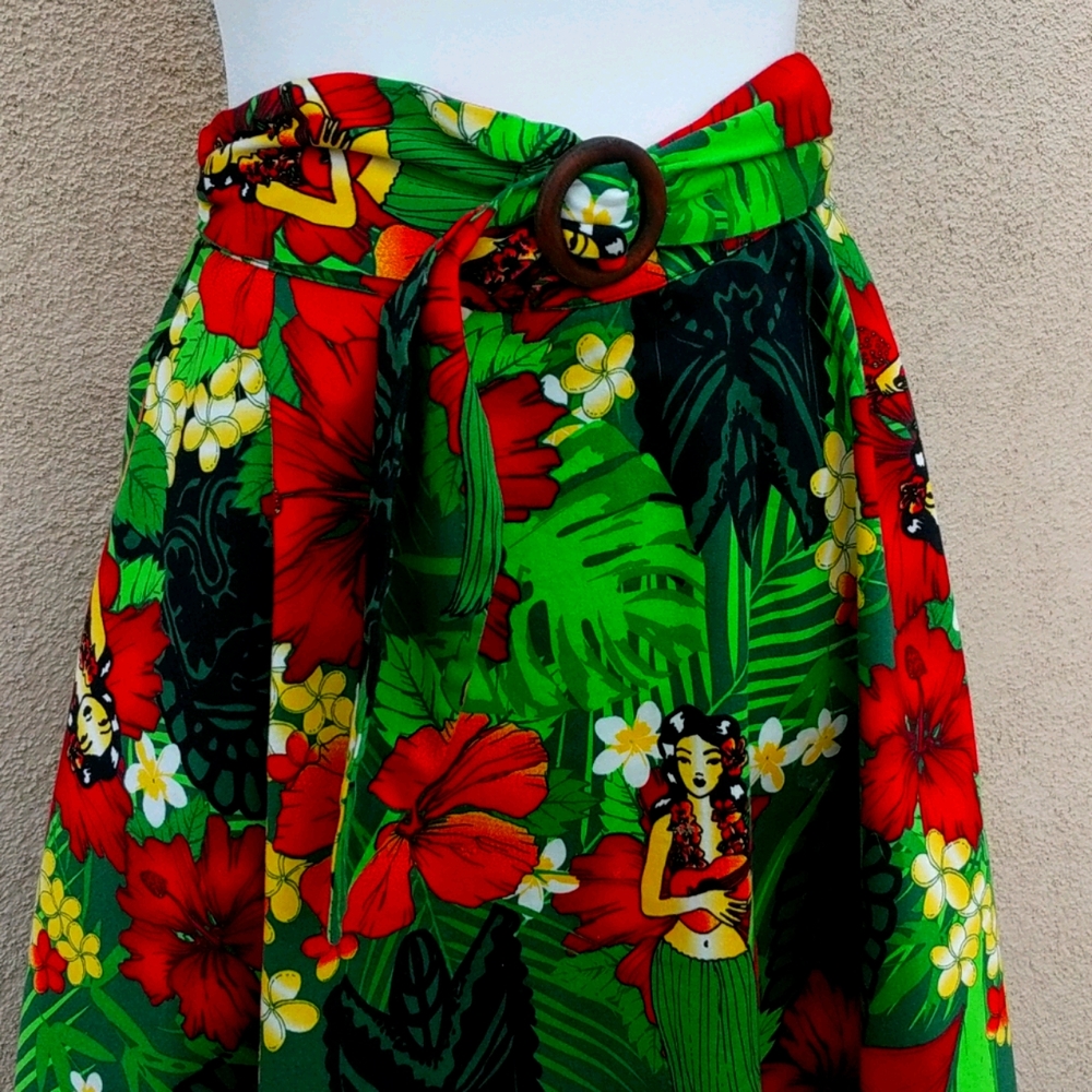 Swing Tiki/Polynesian Skirt